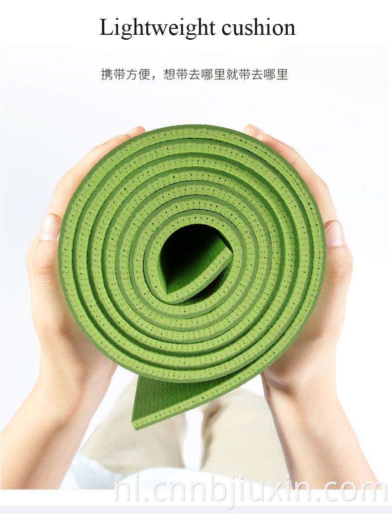 PVC Fitness Pilates dubbele laag kleurrijke anti traan hpe dikke yogamat
